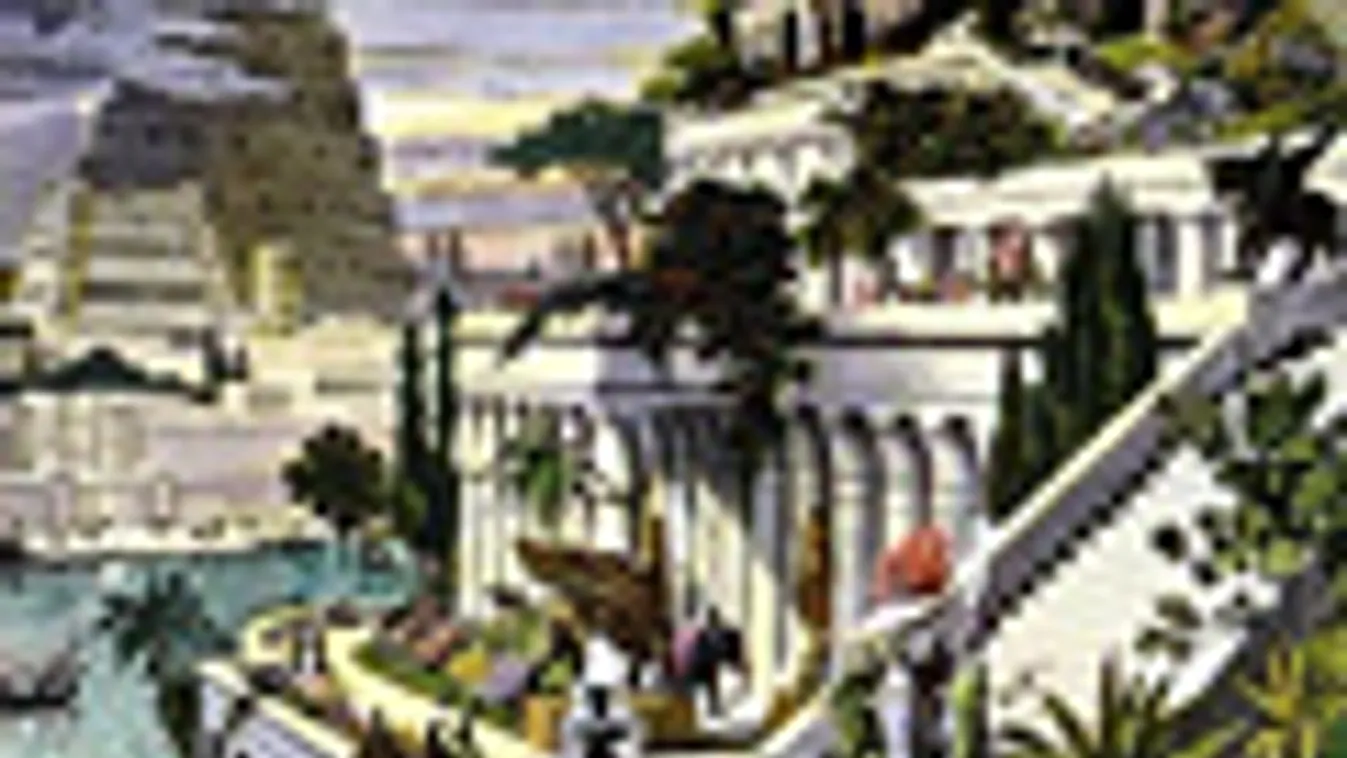 Szemiramisz függőkertje, Babilon, Maarten van Heemskerck holland művész festménye