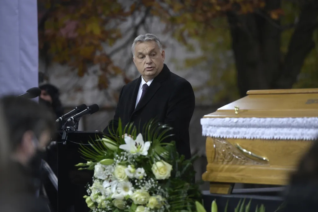 Szőcs Géza temetése   ORBÁN Viktor; SZŐCS Géza 