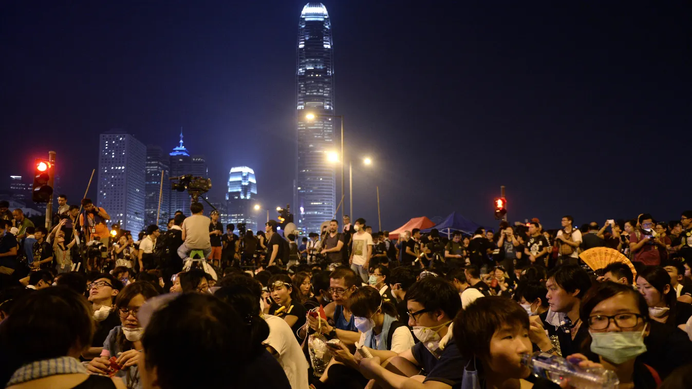 hongkong tüntetés kína 