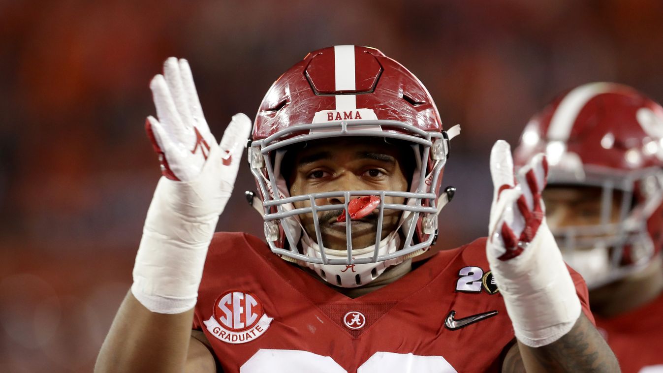 TAMPA, FL - JANUARY 09: Defensive lineman Jonathan Allen #93 of the Alabama Crimson Tide looks on before taking on the Clemson Tigers in the 2017 College Football Playoff National Championship Game at Raymond James Stadium on January 9, 2017 in Tampa, Flo