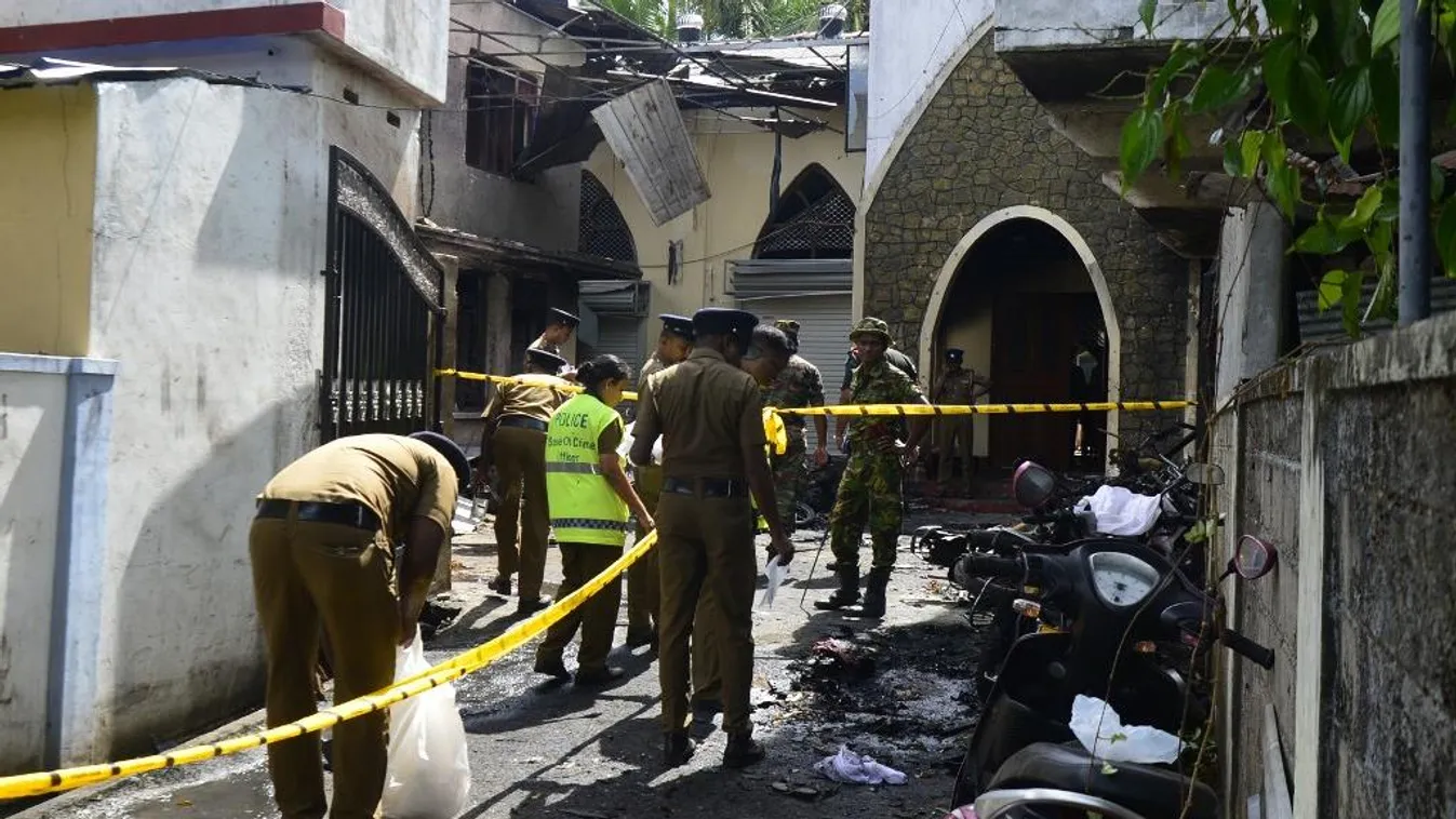 Srí Lanka, terror, templomokban robbantottak, 2019.04.21. 