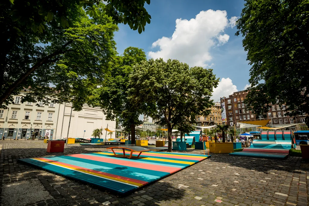 Városház tér popup park 
