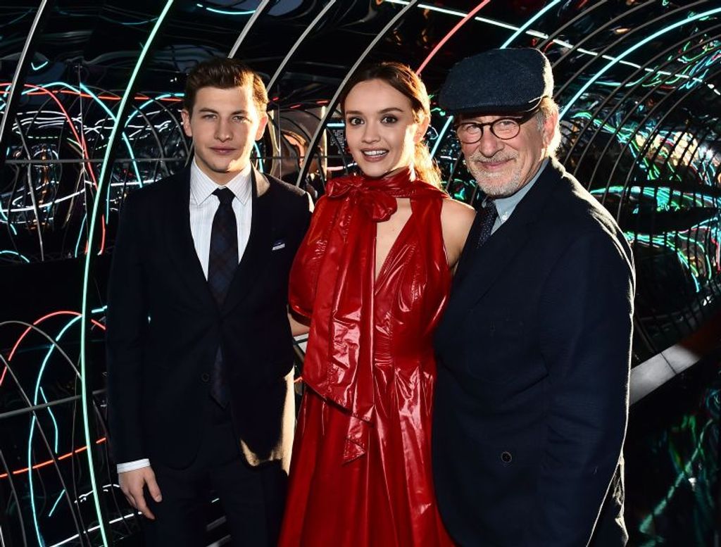 'Ready Player One' film premiere, Arrivals, Los Angeles, USA - 26 Mar 2018 READY PLAYER ONE FILM PREMIERE ARRIVALS LOS ANGELES USA 26 MAR 2018 TYE SHERIDAN OLIVIA COOKE STEVEN SPIELBERG Actor Film Director Female Male With Others Personality 70123034 