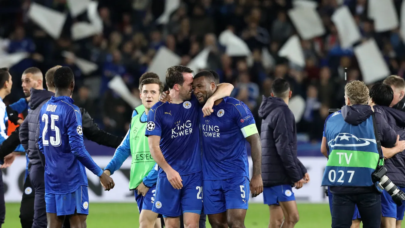 Wes Morgan Leicester City Christian Fuchs 