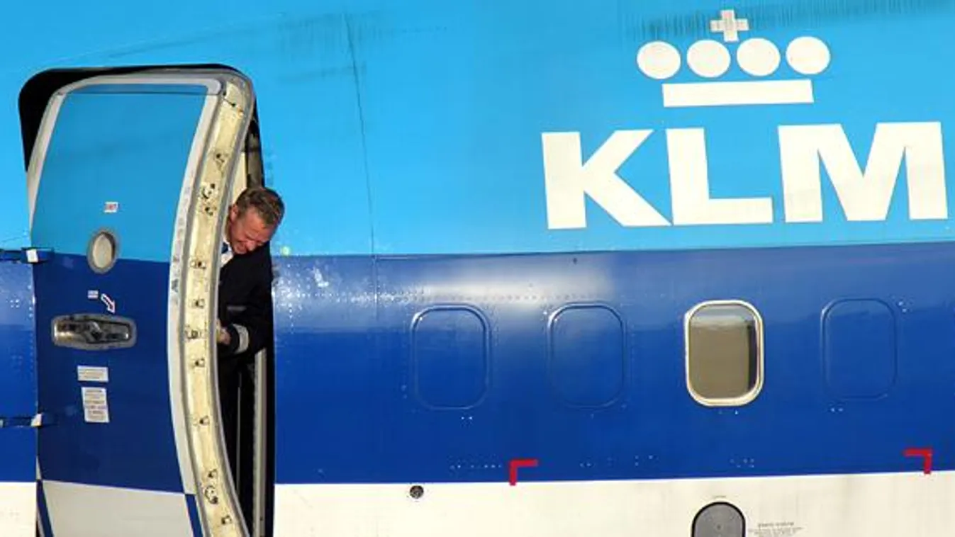 A KLM holland légitársaság gépe, Schiphol 