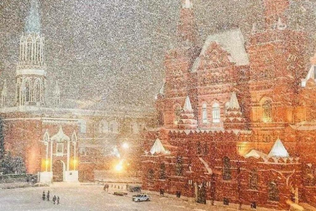 Moszkva, hó, tél 