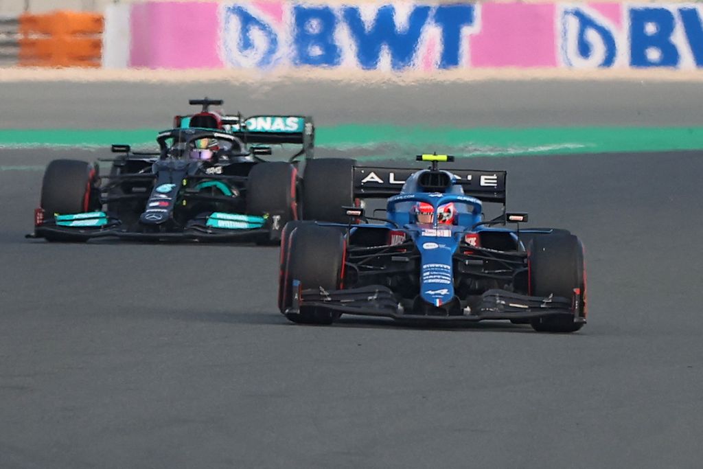 Forma-1, Esteban Ocon, Alpine, Lewis Hamilton, Mercedes, Katari Nagydíj 2021, szombat 