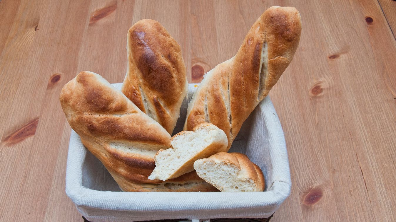 kenyér bagett házilag 