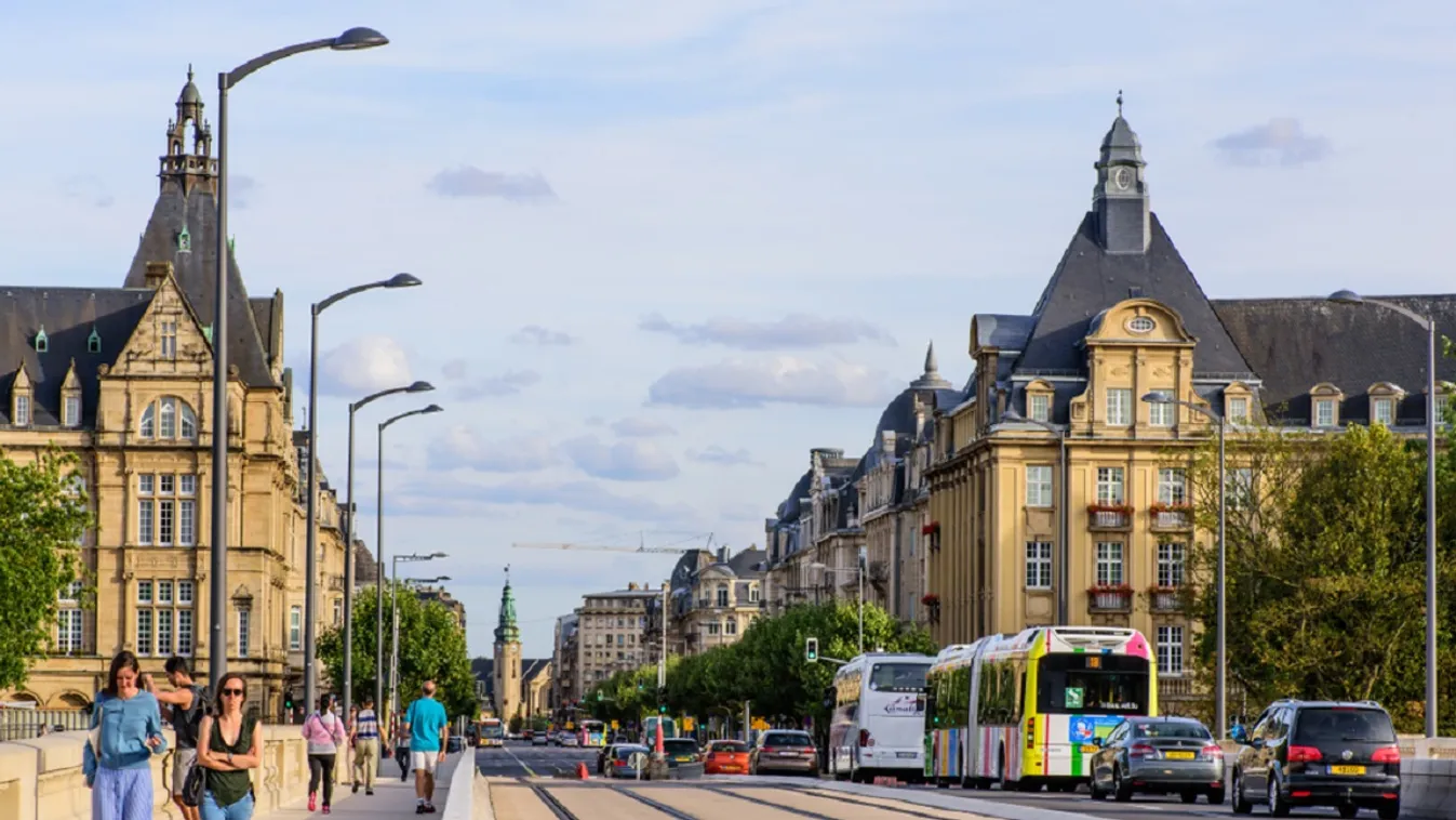 Luxemburk, közlekedés, járókelők 