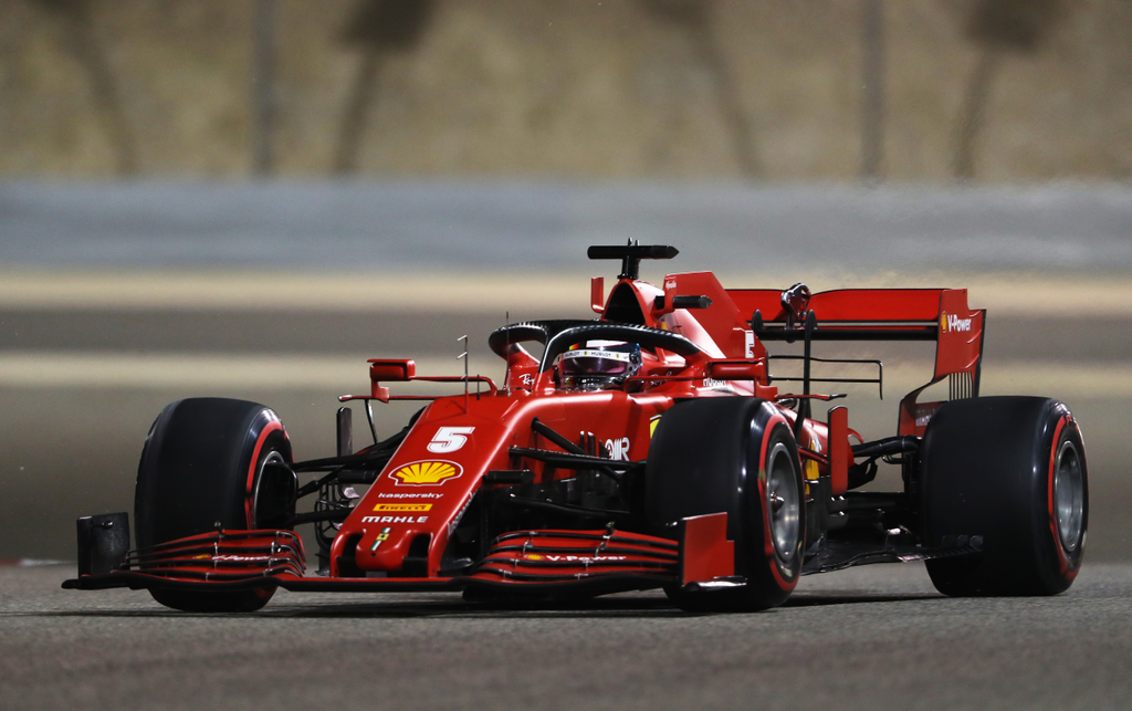 Forma-1, Sebastian Vettel, Ferrari, Szahíri Nagydíj, 2020 péntek 
