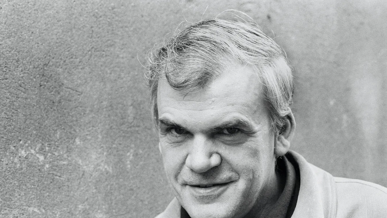 Milan Kundera élete képekben,  cseh regényíró, drámaíró, költő, esszéista, 2023 