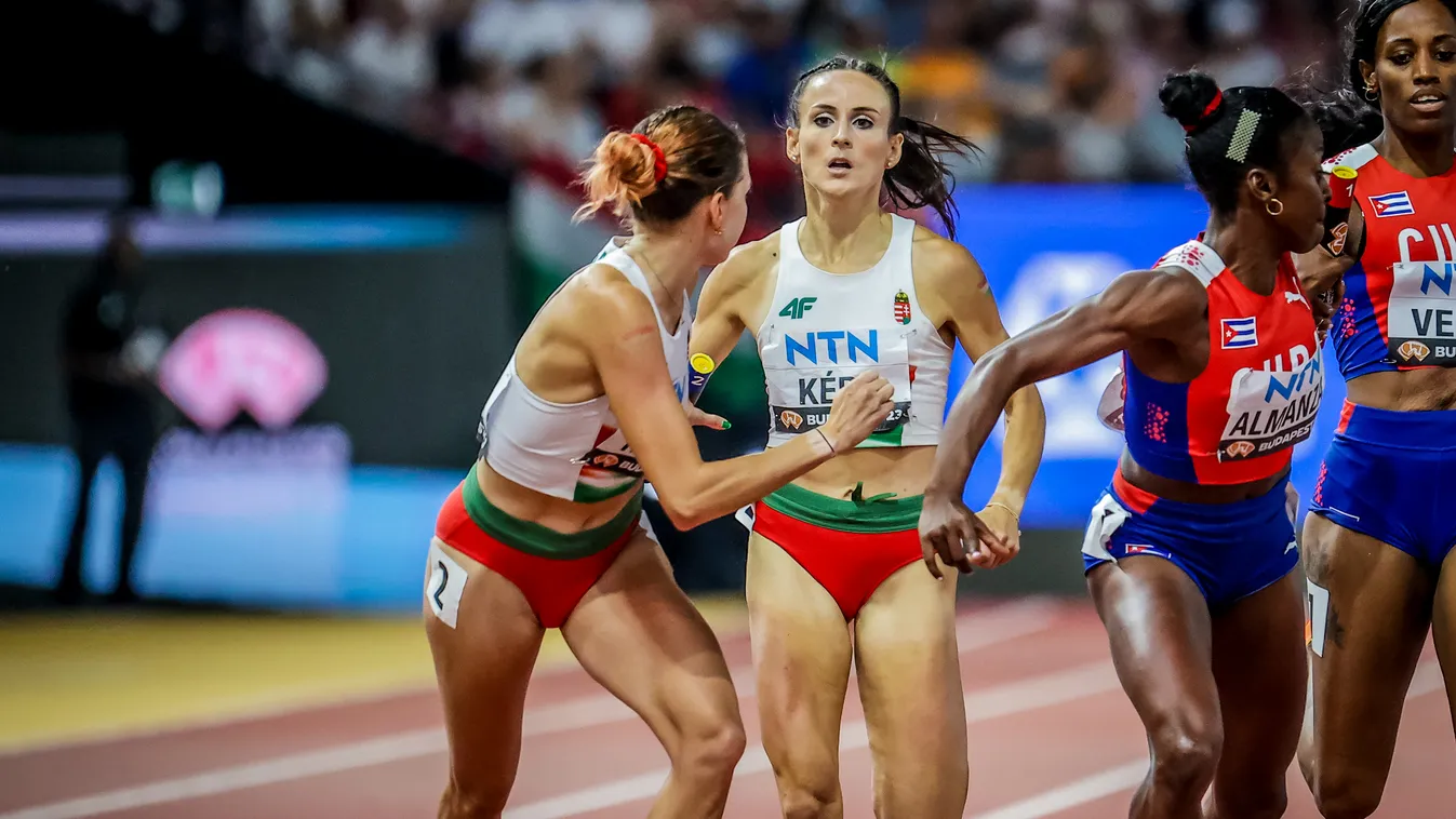 Atlétikai vb, Atlétikai Világbajnokság, World Athletics, Szabadtéri atlétikai világbajnokság, női 4x400 méteres váltó, előfutamok, Nemzeti Atlétikai Központ, Budapest, 2023.08.26. 