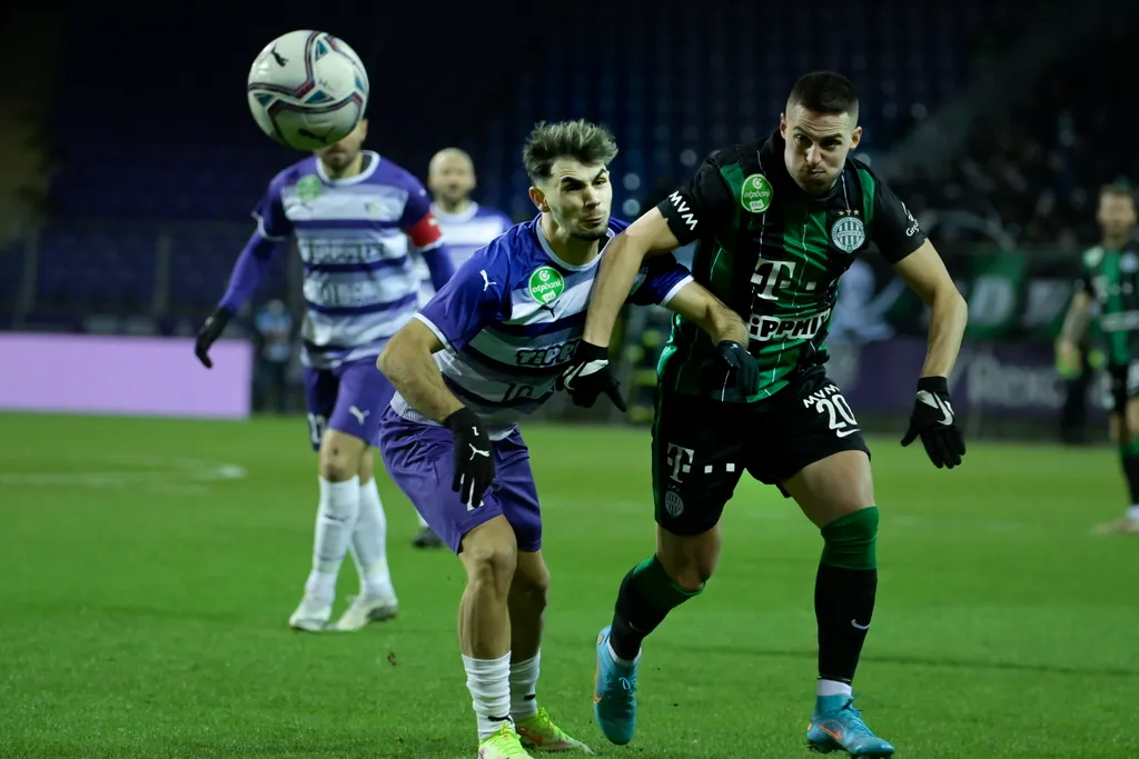 Labdarúgás, OTP Bank Liga, Újpest-Ferencváros 2022.01.30. 