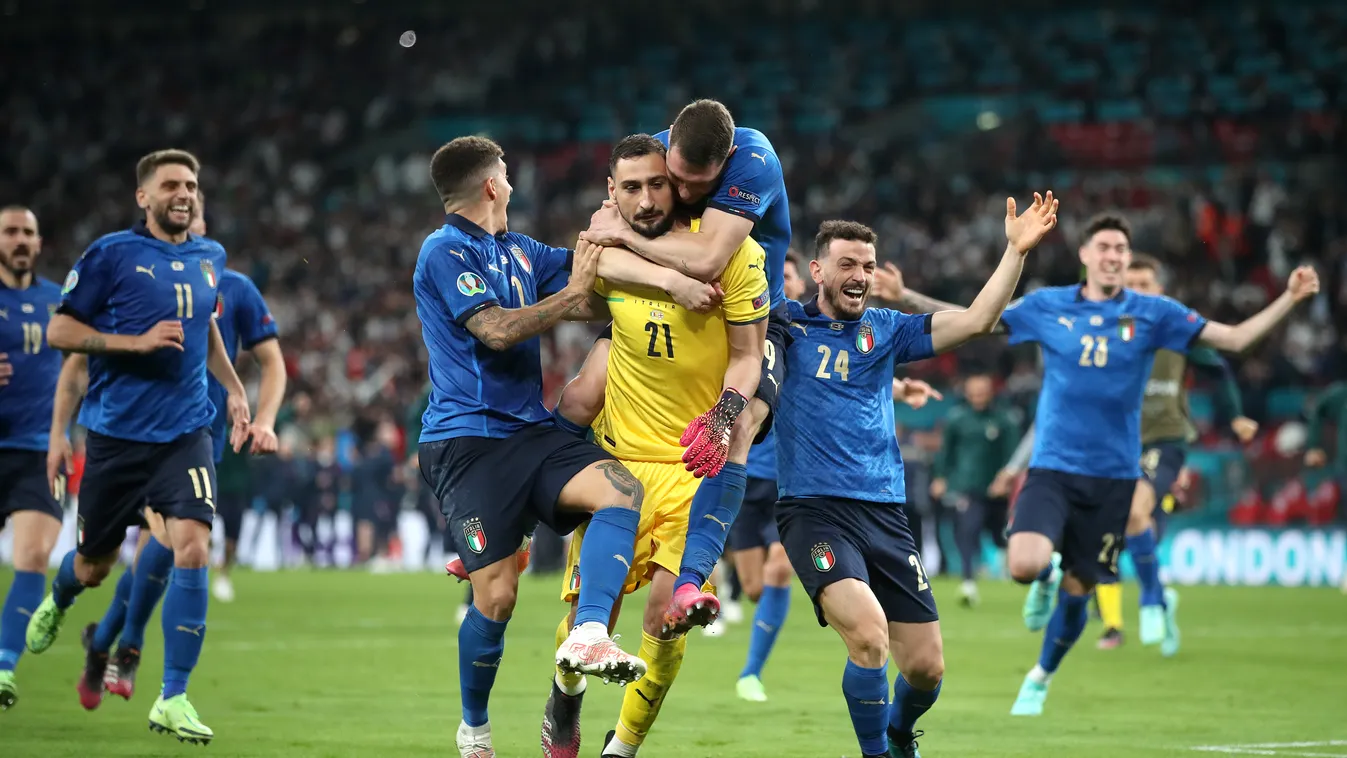 Olaszország - Anglia, Foci EB, labdarúgó Európa-bajnokság, Euro 2020, labdarúgás, döntő, Wembley Stadion, London, 2021.07.11. 