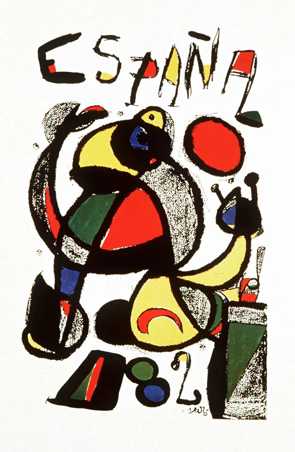Labdarúgó-világbajnokság, labdarúgóvébé, futballvébé, labdarúgás, hivatalos plakát, poszter, 1982, Spanyolország 