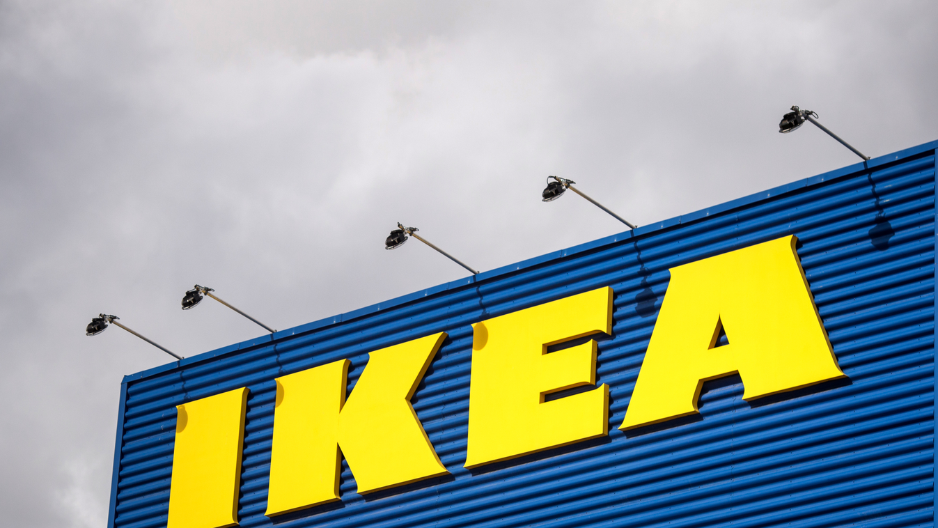 retail Horizontal The logo of IKEA is pictured outside Europe's biggest Ikea store in Kungens Kurva, south-west of Stockholm on March 30, 2016. 
Ikea founder Ingvar Kamprad, who built a global business empire with revolutionary flat-pack furniture and dal