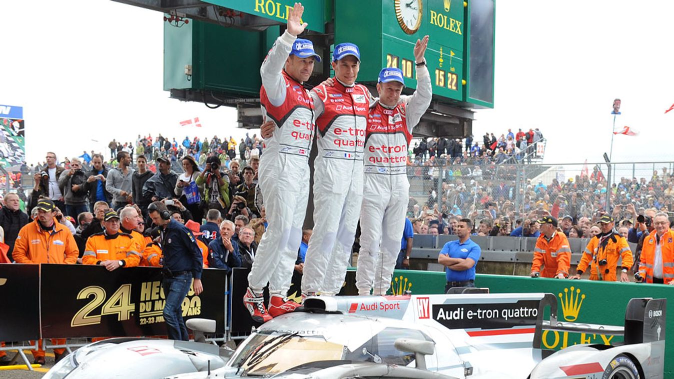 La Mans, Tom Kristensen, French Loic Duval és Allan McNish