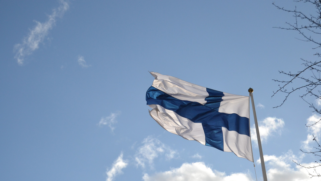 Finn Finnország Zászló Boldogság 