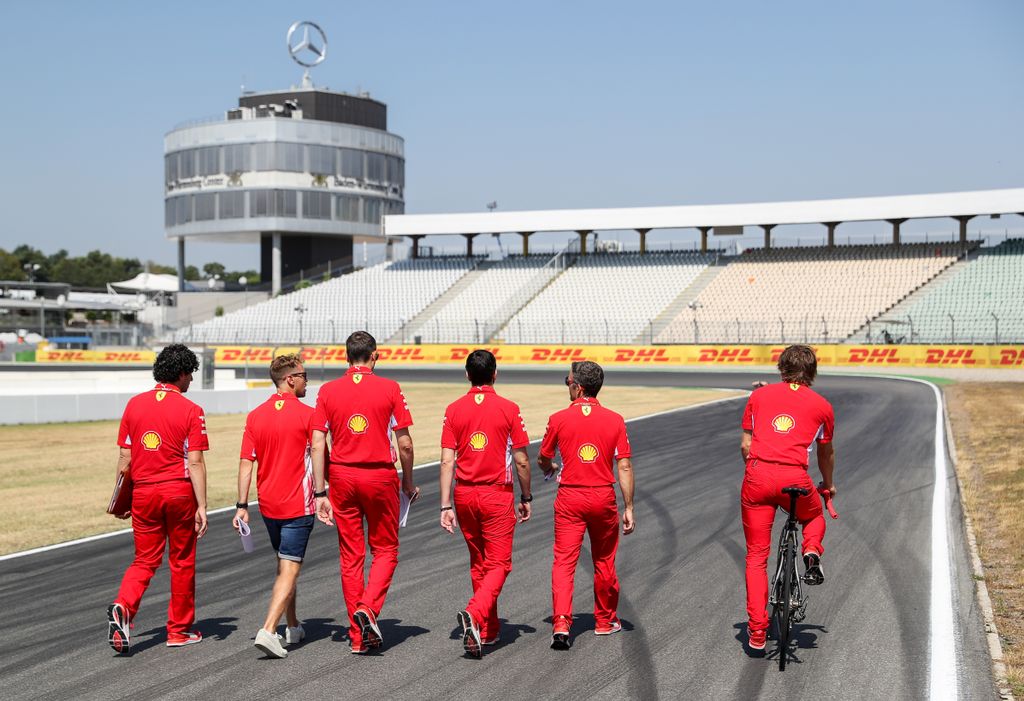 Előkészületek a Forma-1-es Német Nagydíjra, Sebastian Vettel, Scuderia Ferrari 