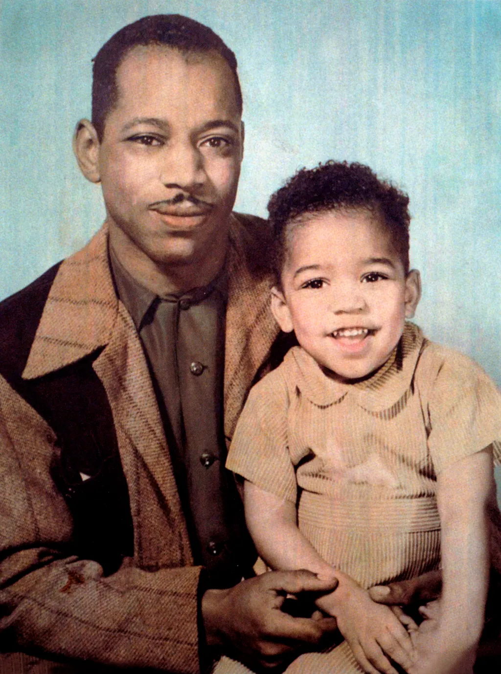 Jimi Hendrix 40, Al Hendrix and his son Jimi Hendrix (3 years old), 1945 Huty17615 Al Hendrix et son fils Jimi Hendrix a l age de trois ans (pere et fils) en 1945 