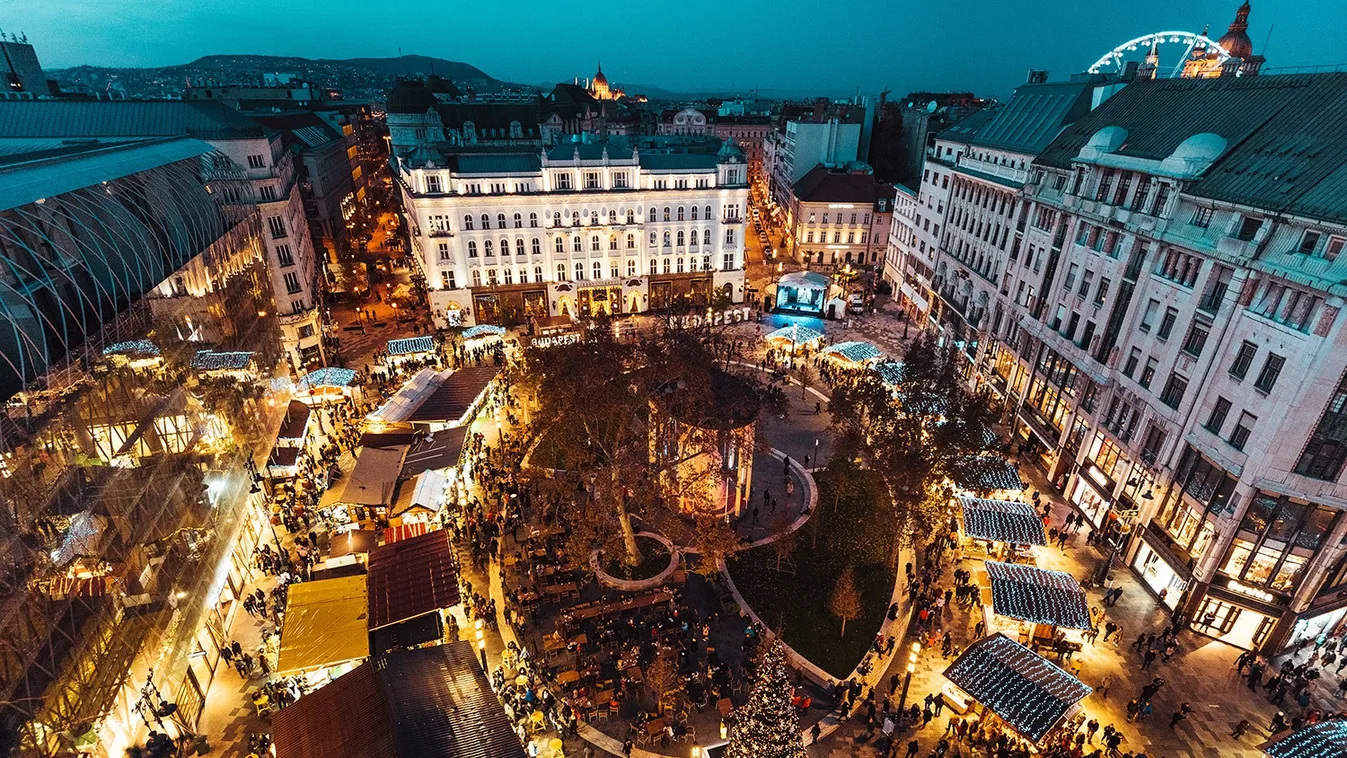 Budapest, karácsonyi vásár, Vörösmarty tér 