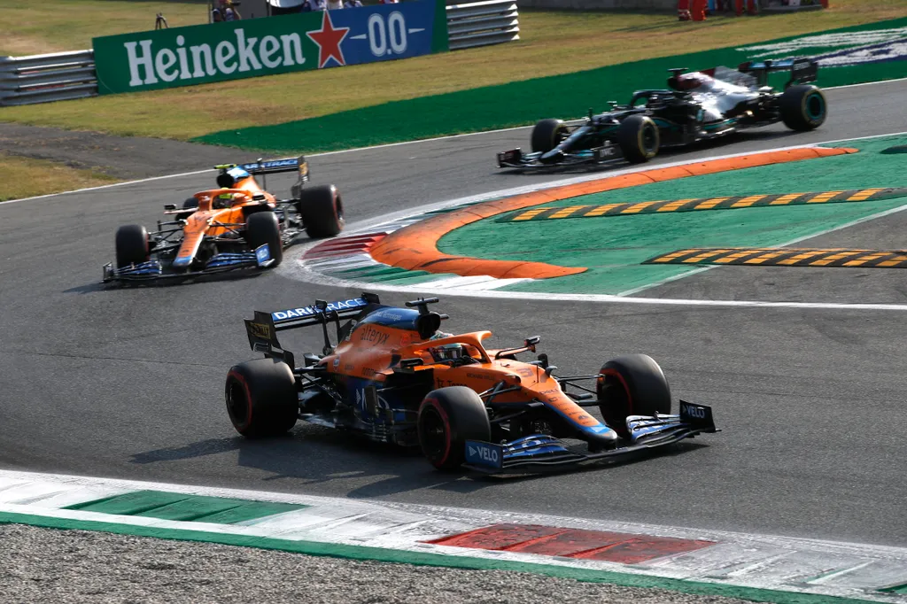 Forma-1, Daniel Ricciardo, Lando Norris, McLaren, Lewis Hamilton, Mercedes, Olasz Nagydíj 2021, szombat 