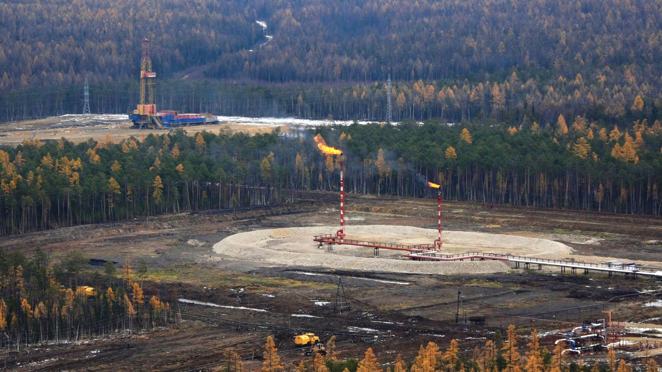 Yakutia gas,
 Talakan-Taishet section of Eastern Siberia-Pacific Ocean pipeline (ESPO) was launched in Yakutia view gas torch Transneft Vostoknefteprovod boreal forest energy and fuel complex HORIZONTAL 
