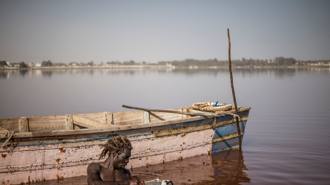 só, halászat, sóhalászat, Szenegál, Retba-tó, galéria, 2021 