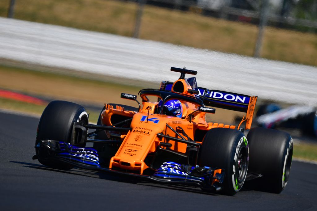 A Forma-1-es Brit Nagydíj pénteki napja, Fernando Alonso, McLaren 