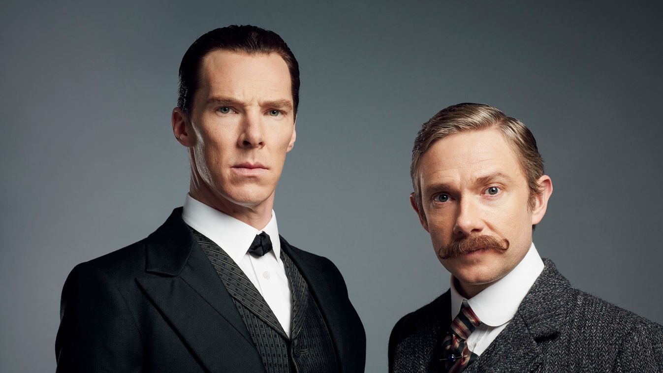 Sherlock: The Abominable Bride Generic Picture Shows: Sherlock Holmes (BENEDICT CUMBERBATCH), Dr John Watson (MARTIN FREEMAN) 