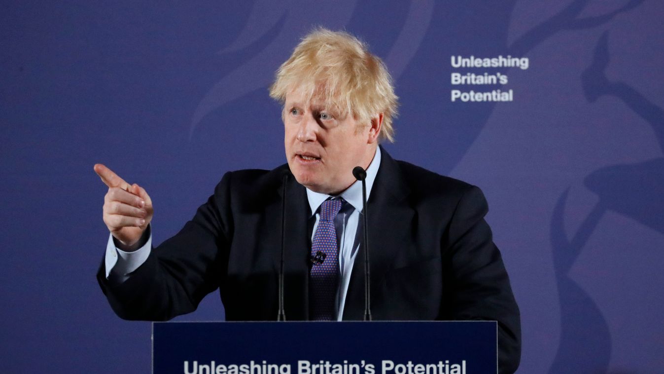 JOHNSON, Boris London, 2020. február 3.
Boris Johnson brit miniszterelnök felvázolja kormányának az Európai Unióval tartandó tárgyalások keretére vonatkozó álláspontját a londoni Old Royal Naval College épületegyüttesben 2020. január február 3-án. Az Egye