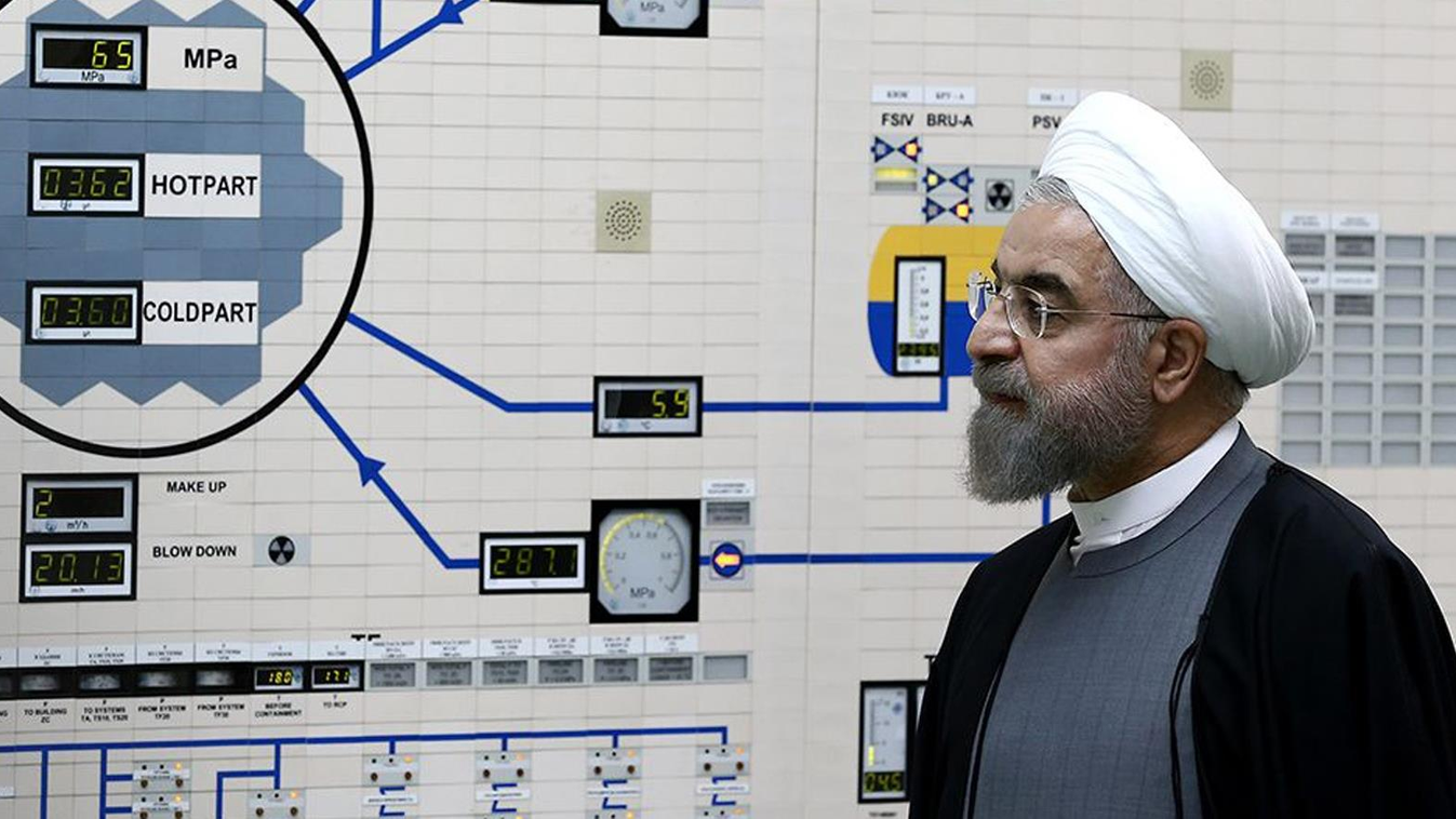 Horizontal MIDDLE EAST PERSON-POLITICS PRESIDENT VISIT WEB SITE NUCLEAR POWER PLANT ENERGY AND RAW MATERIALS NUCLEAR ENERGY PROFILE A handout picture released by the official website of the Iranian President Hassan Rouhani, shows him visiting the control 