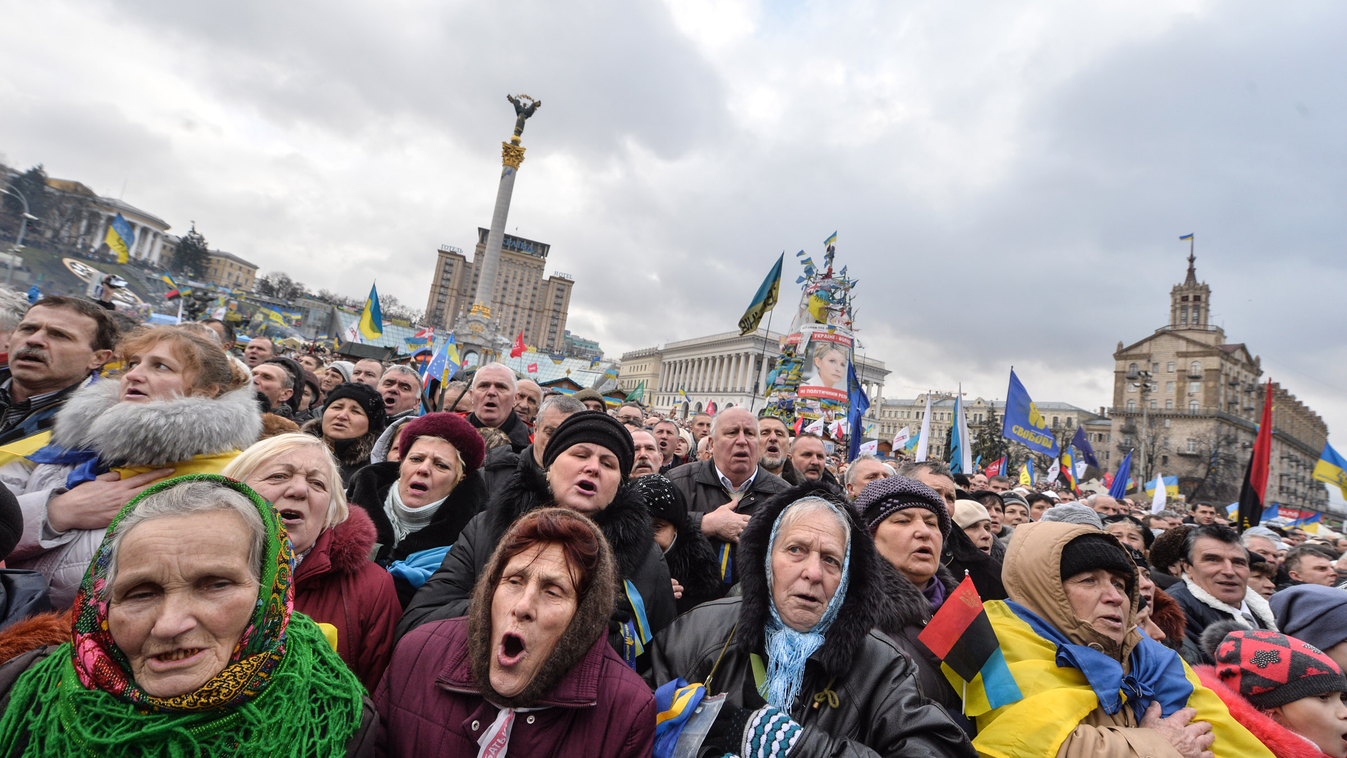 ukrajna, tüntetés, kijev 