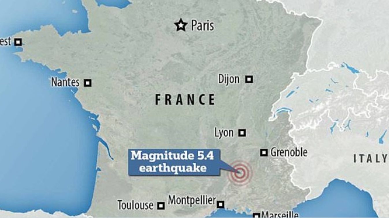 Franciaország, földrengés 