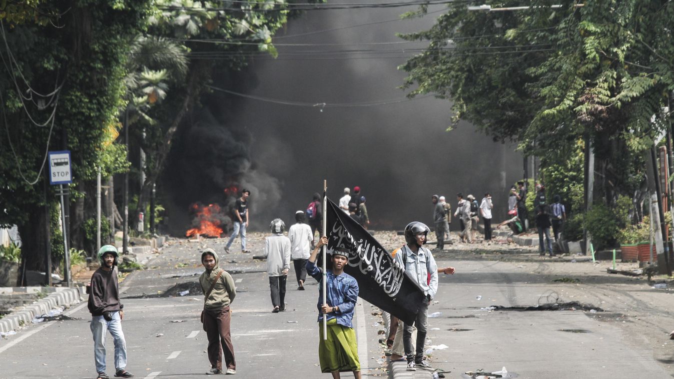 Indonézia, Jakarta, tüntetés 