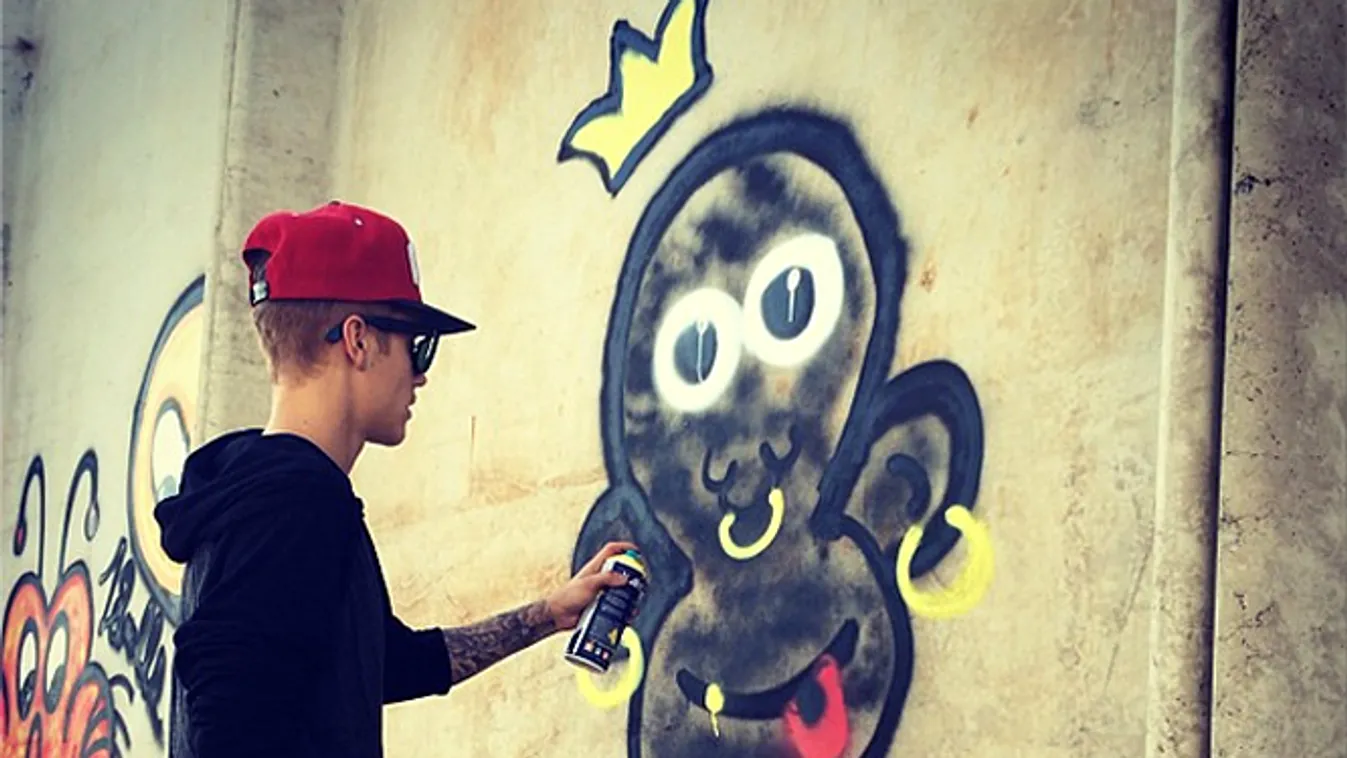 Justin Bieber, graffiti, Brazília