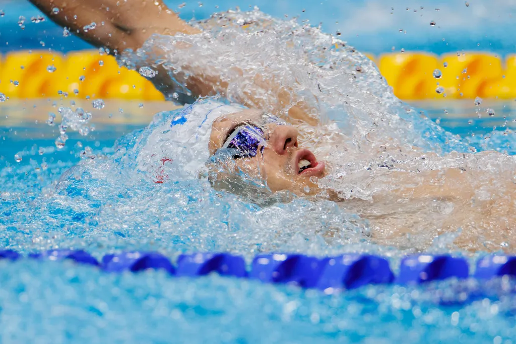 FINA vizes VB 2022, FINA, vizes VB, 2022.06.22, 19. FINA Világbajnokság, férfi, 200 m, hát, elődöntő, Kovács Benedek Bendegúz 