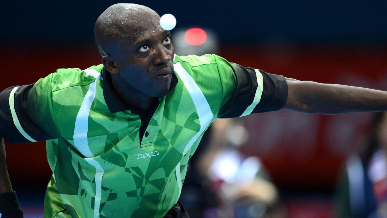 Segun Toriola nigériai asztaliteniszező, aki hetedik olimpiájára készül 