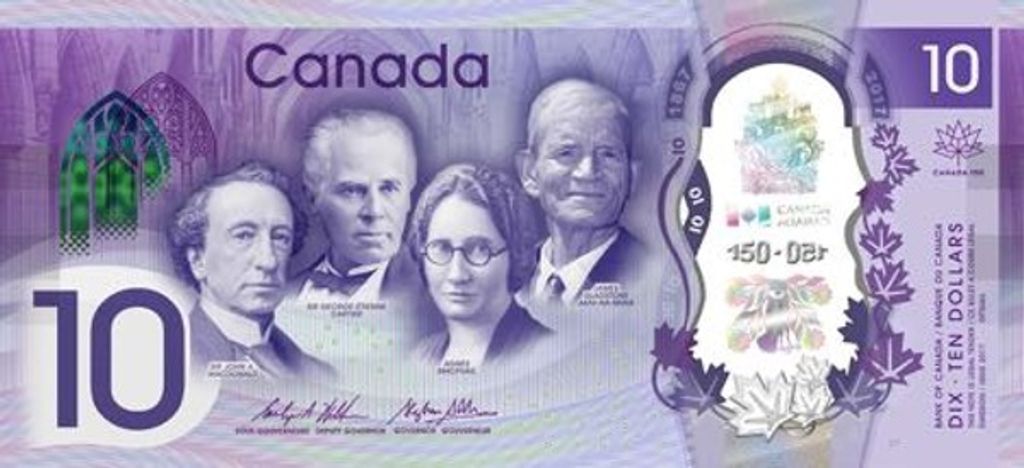 bankjegy, International Bank Note Society, IBNS, pénz, papírpénz, 2017, Kanada, dollár 