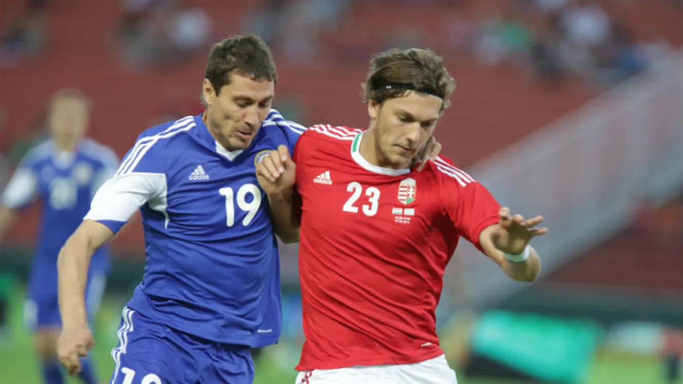 Anatolij Bogdanov és Vécsei Bálint csatája a Magyarország-Kazahsztán mérkőzésen. 
