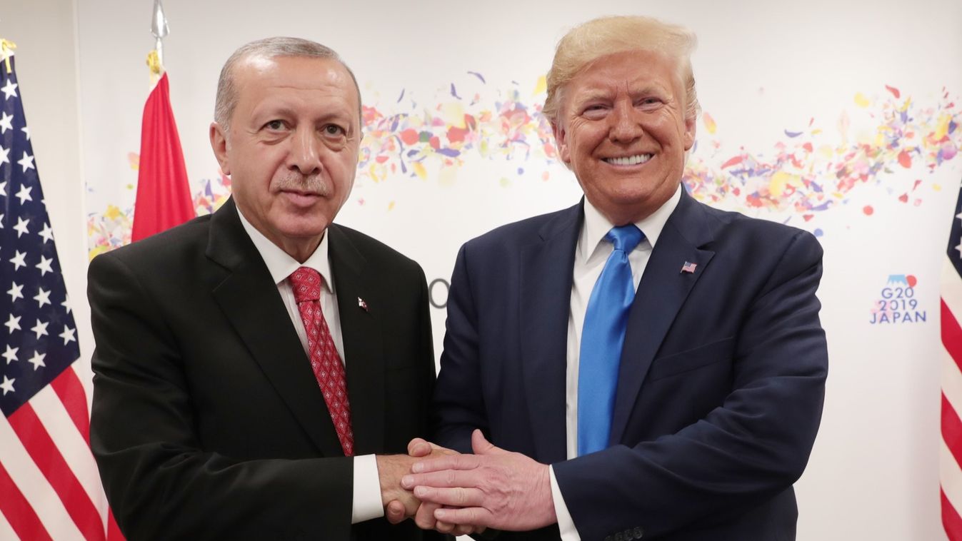 Japan Recep Tayyip Erdogan June G20 Summit Donald Trump MEETING Turkish President U.S President Osaka 2019 INTEX Osaka Exhibition Center OSAKA, JAPAN - JUNE 29: (----EDITORIAL USE ONLY – MANDATORY CREDIT - "TURKISH PRESIDENCY / MURAT CETINMUHURDAR / HANDO