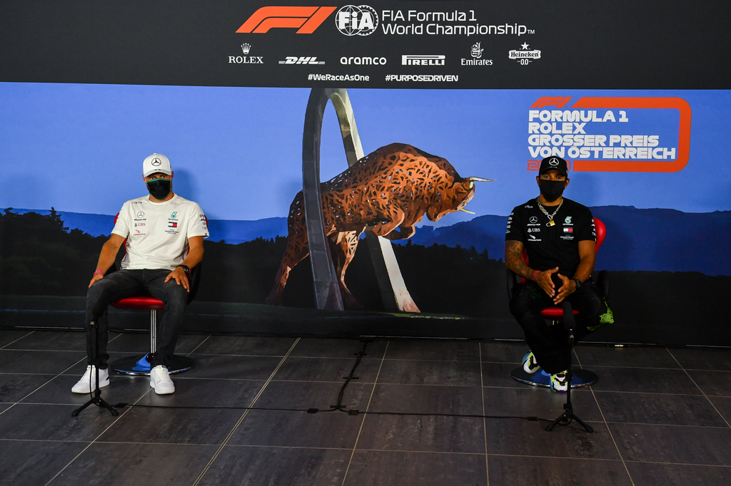 Forma-1, Osztrák Nagydíj, Lewis Hamilton, Valtteri Bottas, Mercedes-AMG Petronas 