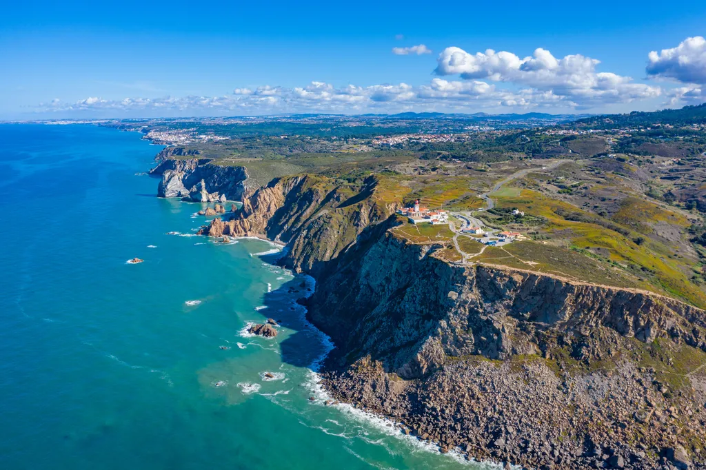 Cabo da Roca, Portugália, Szikla-fok, európai szárazföld legnyugatibb pontja, európa, portugál 