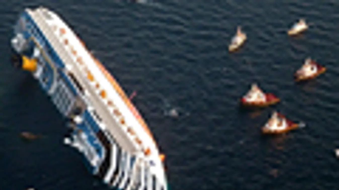 Costa Concordia óceájáró hajó zátonyra futott és felborult Olaszország partjainál 