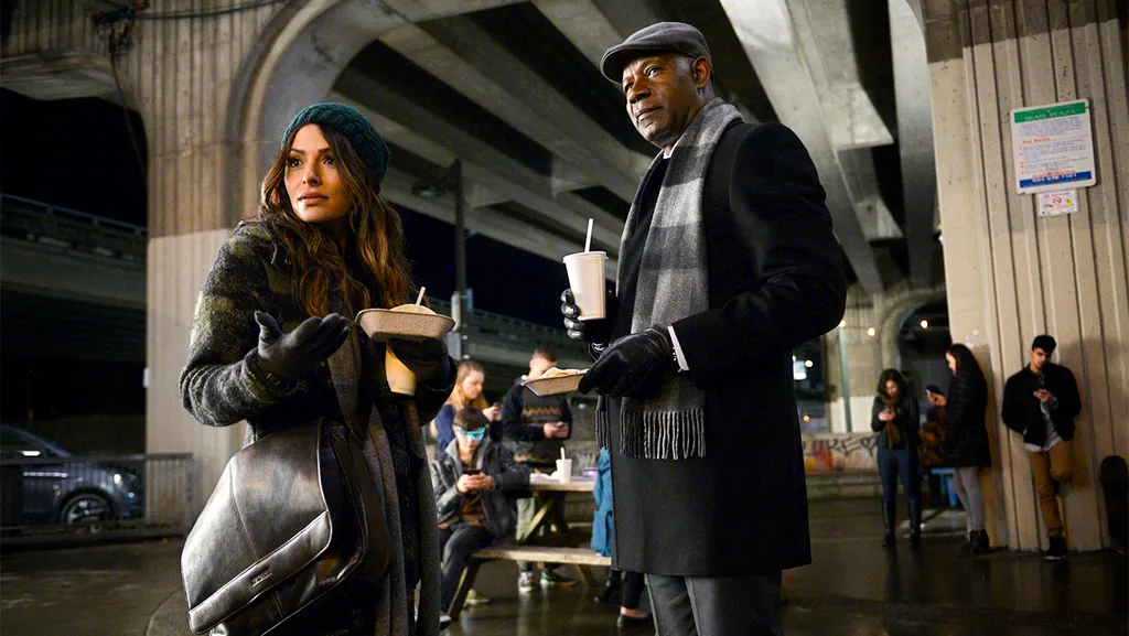 Reverie - Season Pilot NUP_177887 double select retouched REVERIE -- Pilot -- Pictured: (l-r) Sarah Shahi as Mara Knit, Dennis Haysbert as Charlie Ventana -- (Photo by: Sergei Bachlakov/NBC) 