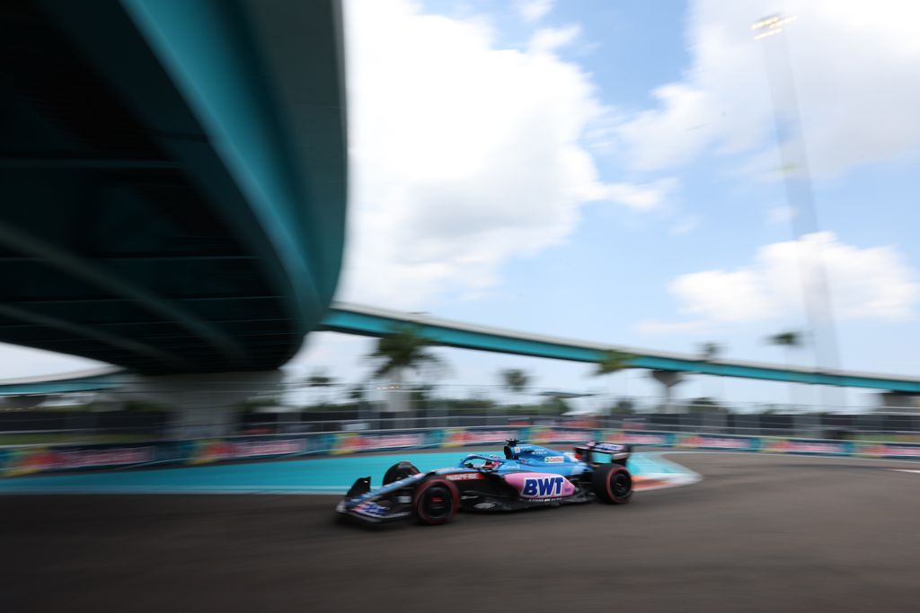 Forma-1, Fernando Alonso, Alpine, Miami Nagydíj 2022, péntek 