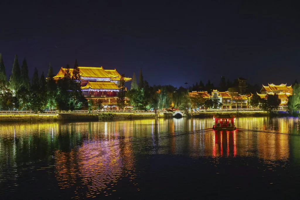 Tajercsuhang Tai'erzhuang ancient town Kína 