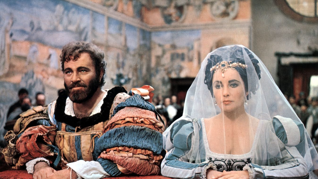 The taming of the shrew Cinema Shakespeare WOMAN MAN couple WEDDING marriage ISLAMIC VEIL 16th century italy medieval lownecked dress HORIZONTAL 