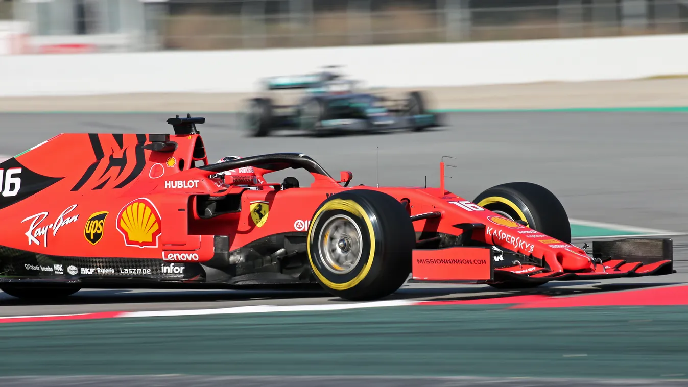 Forma-1, teszt, Barcelona, 7. nap, Charles Leclerc, Scuderia Ferrari 