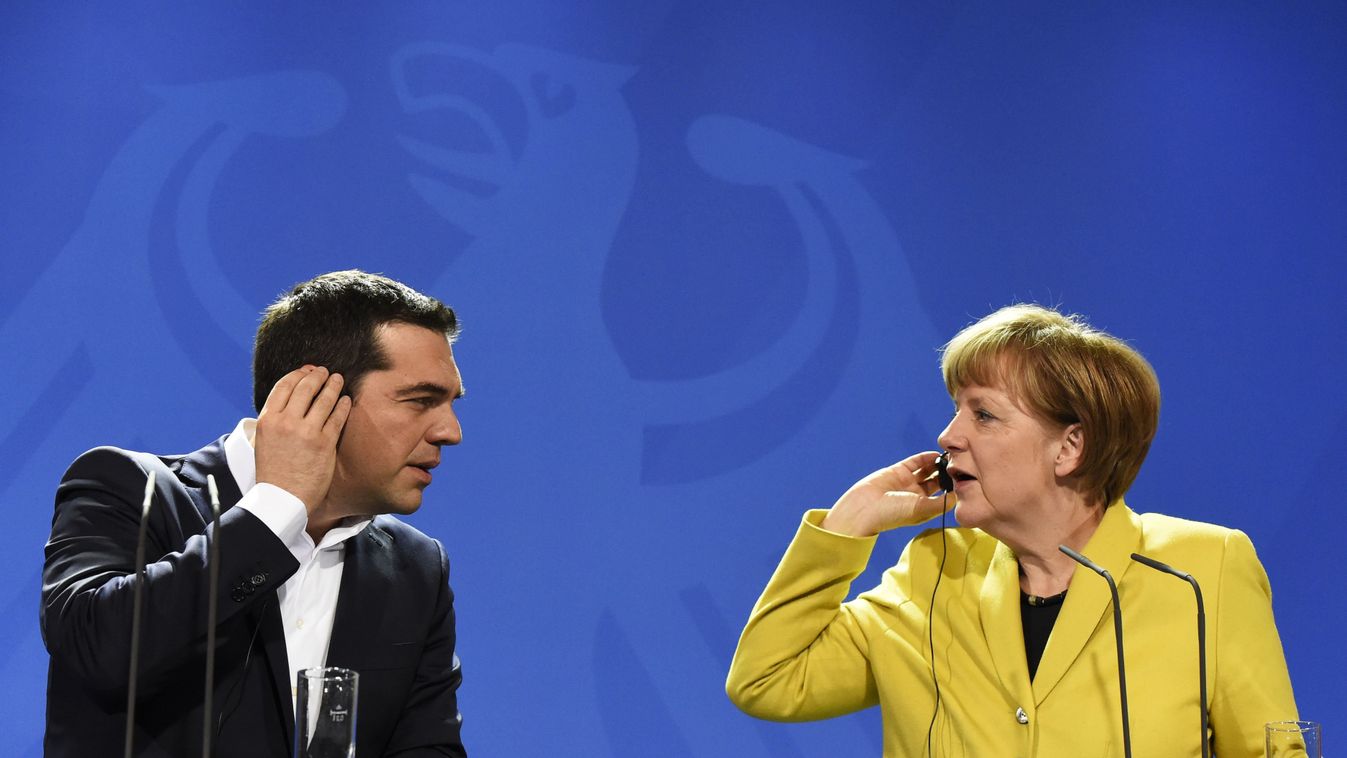 Alekszisz Ciprasz görög miniszterelnök és Angela Merkel német kancellár 